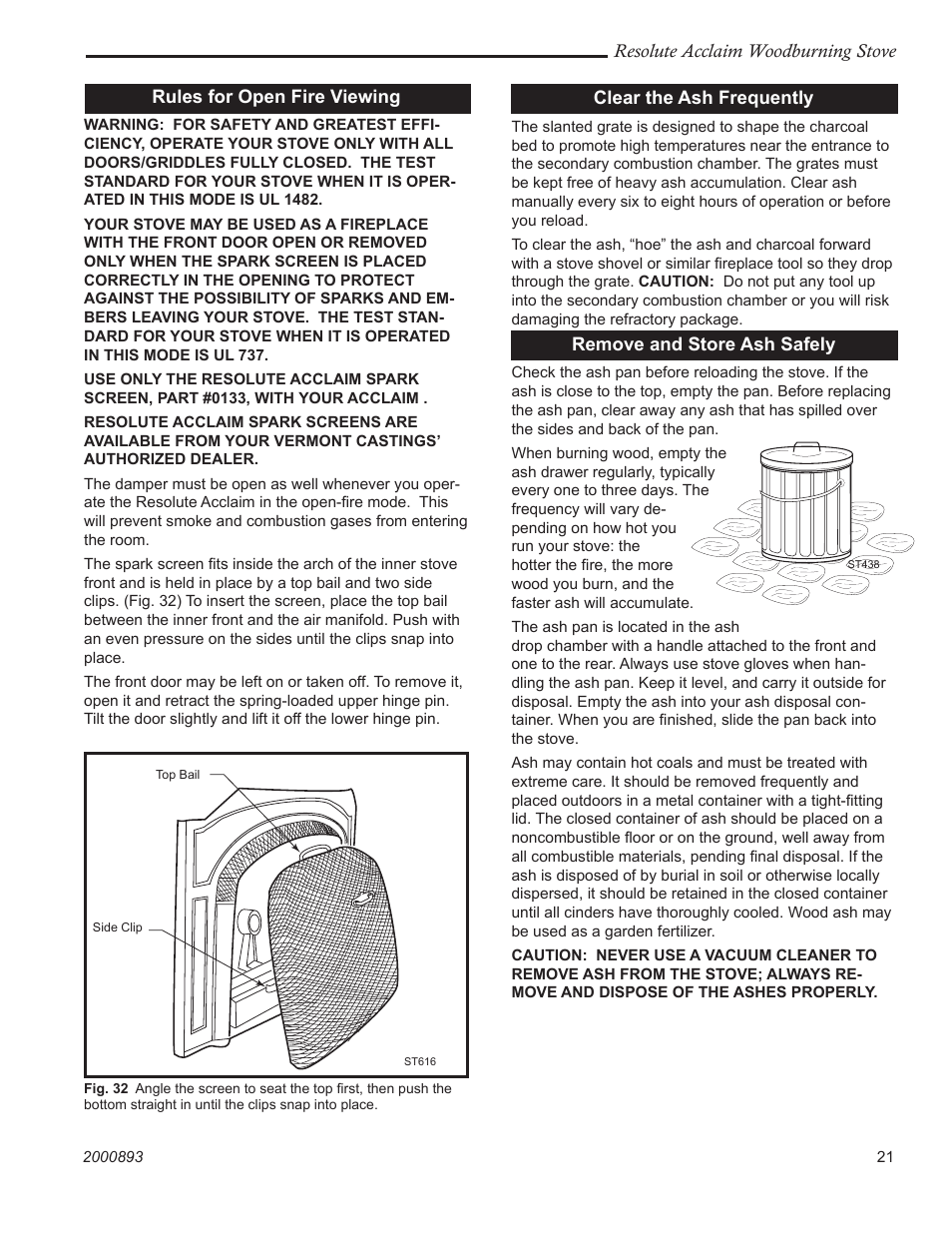 Vermont Casting 2490 User Manual | Page 21 / 32