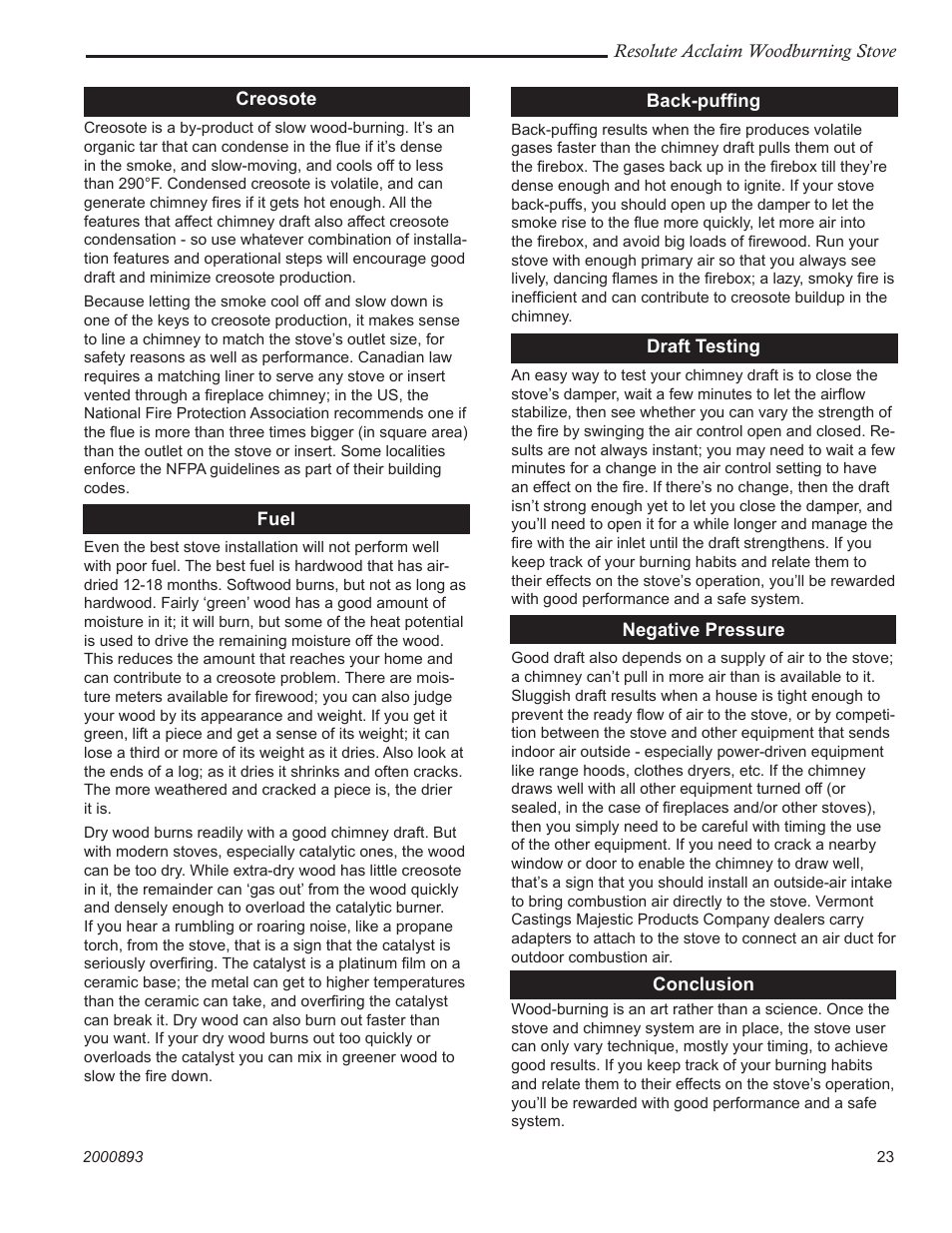 Vermont Casting 2490 User Manual | Page 23 / 32