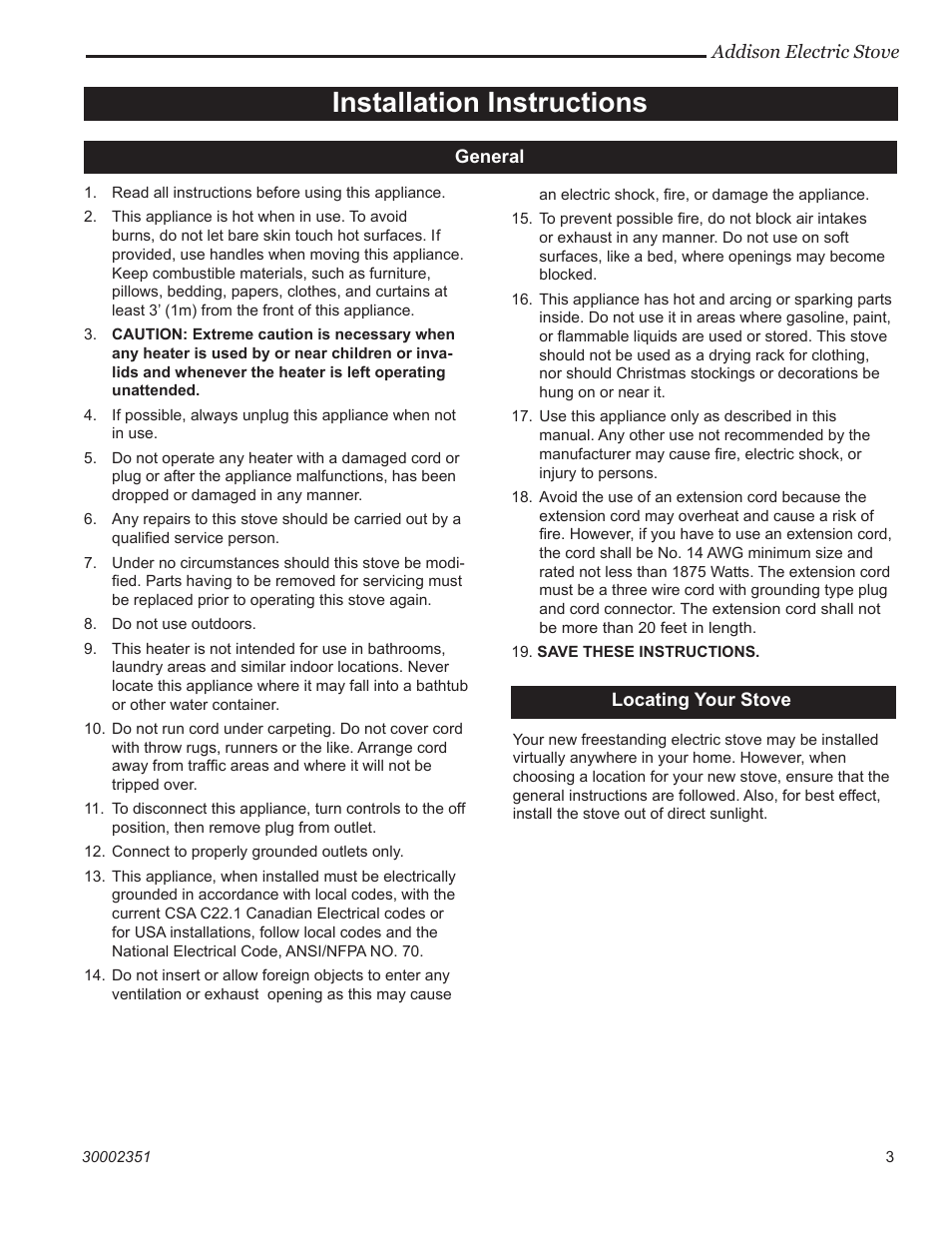Installation instructions | Vermont Casting ACSB ACSM User Manual | Page 3 / 12