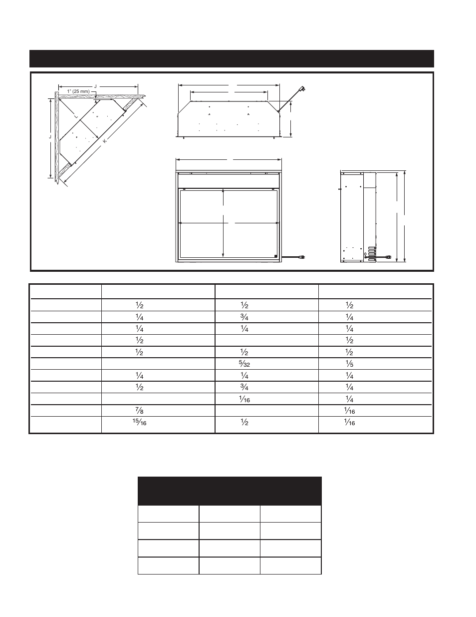 Fireplace dimensions | Vermont Casting VCEF36 User Manual | Page 4 / 12