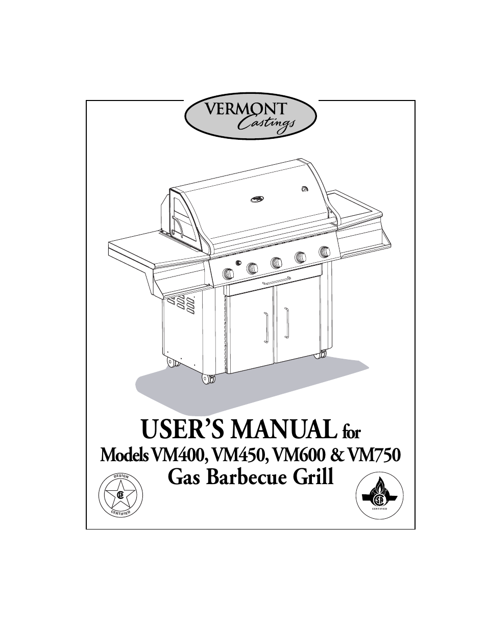 Vermont Casting VM750 User Manual | 30 pages