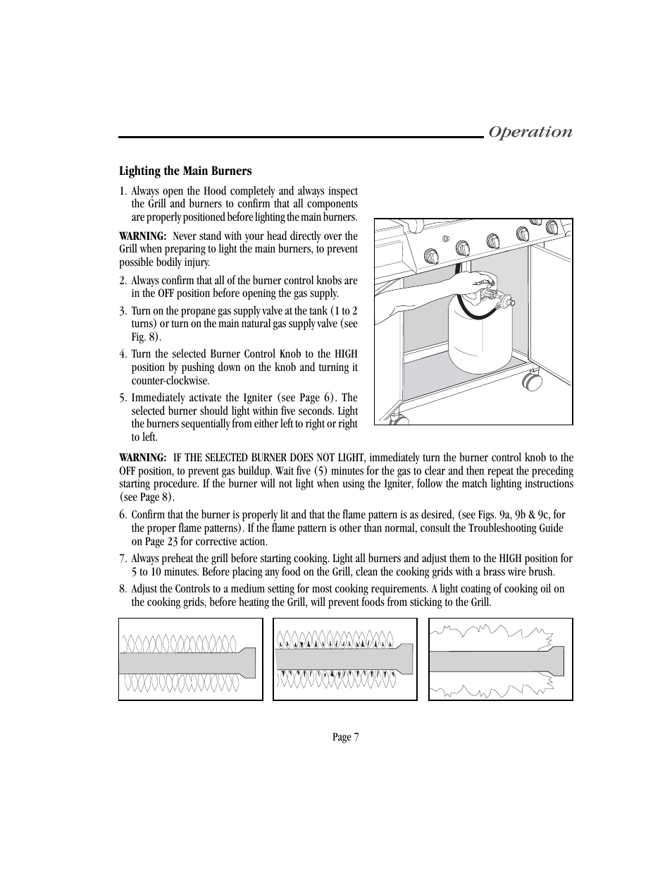 Operation | Vermont Casting VM750 User Manual | Page 13 / 30
