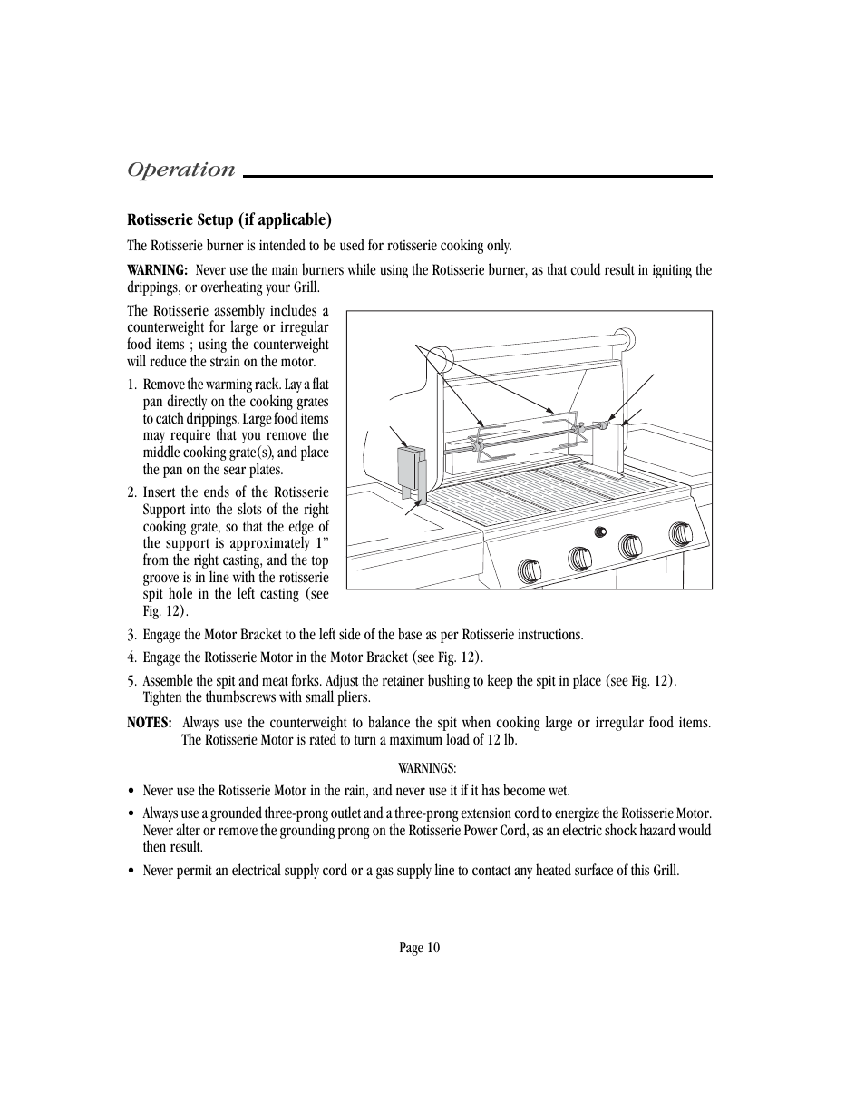 Operation | Vermont Casting VM750 User Manual | Page 16 / 30