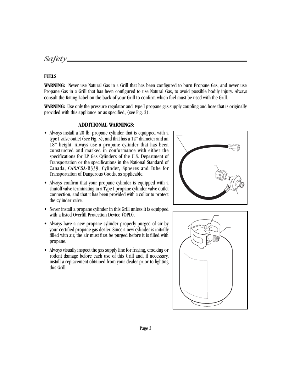 Safety | Vermont Casting VM750 User Manual | Page 8 / 30