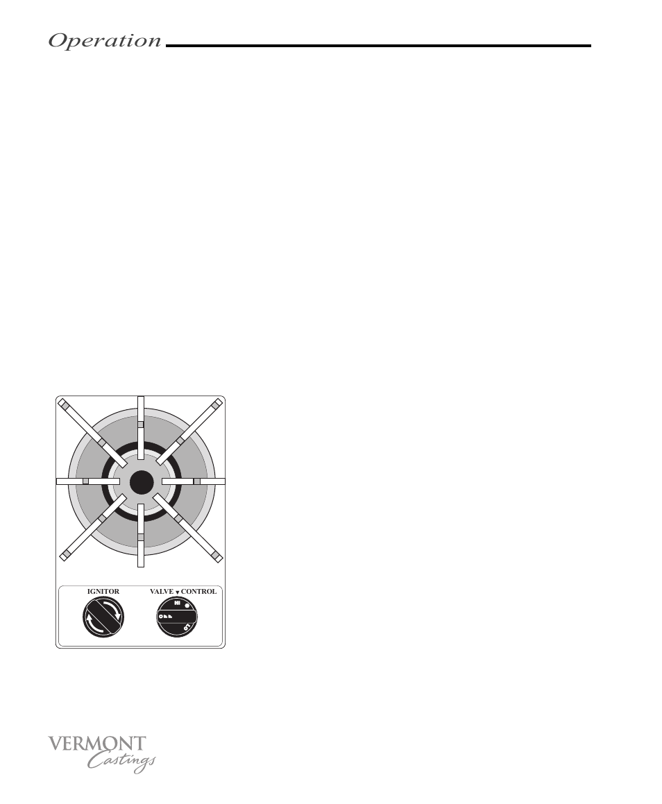 Operation | Vermont Casting VC100 User Manual | Page 18 / 36