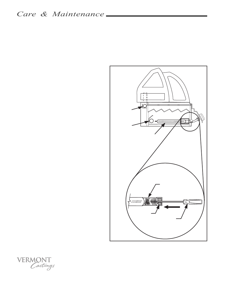 Care & maintenance, Care & cleaning | Vermont Casting VC100 User Manual | Page 26 / 36