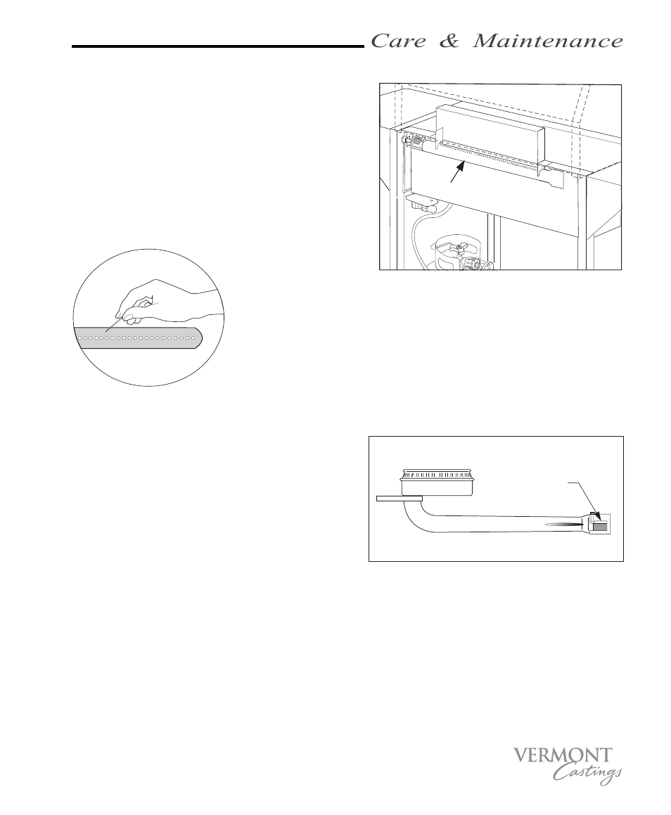 Care & maintenance, Cooking grids, Rotisserie burner | Oven burner, Side burner | Vermont Casting VC100 User Manual | Page 27 / 36