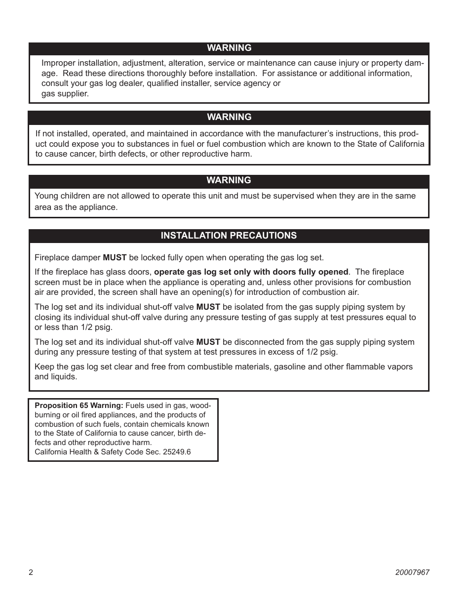 Vermont Casting P User Manual | Page 2 / 12