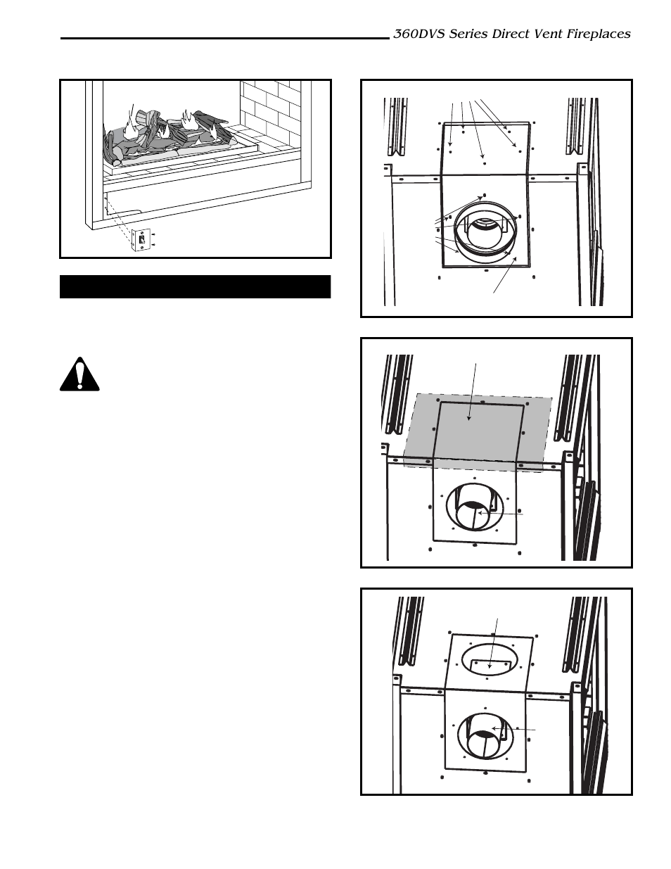 360dvs series direct vent fireplaces, Optional top vent application | Vermont Casting 360DVSL User Manual | Page 11 / 40