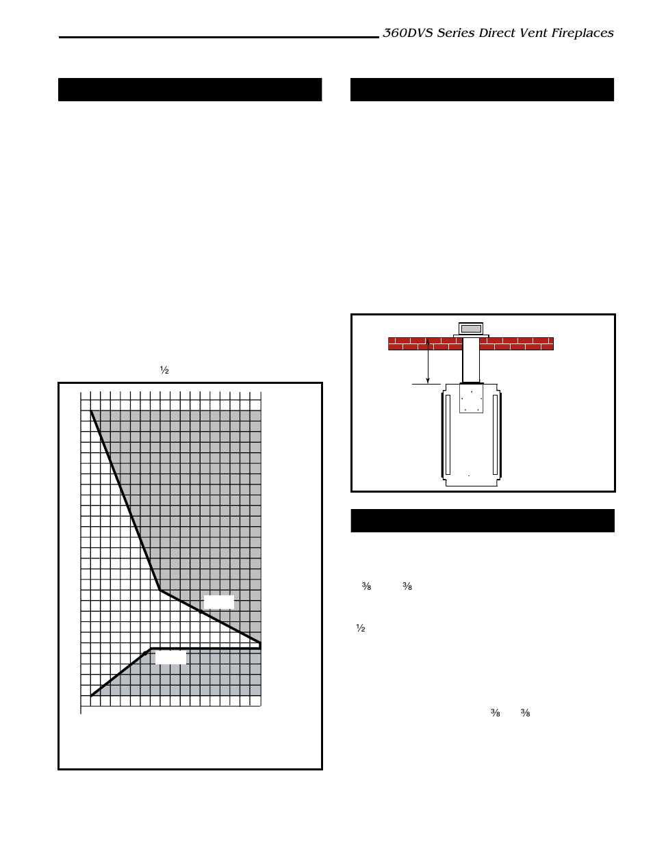 360dvs series direct vent fireplaces, How to use the vent graph, Rear wall application | Rear wall installation | Vermont Casting 360DVSL User Manual | Page 15 / 40