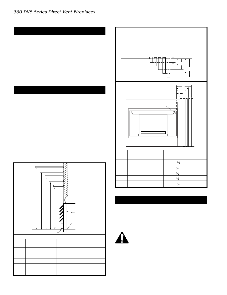 360 dvs series direct vent fireplaces, Mantels, Clearance to combustibles | Hearth | Vermont Casting 360DVSL User Manual | Page 8 / 40