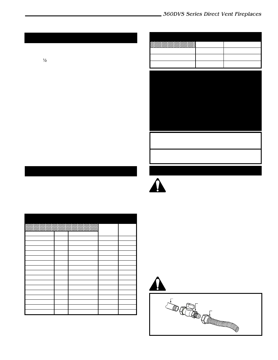 360dvs series direct vent fireplaces, Final finishing, Framing & finishing | Gas inlet & manifold pressures, Gas line installation | Vermont Casting 360DVSL User Manual | Page 9 / 40