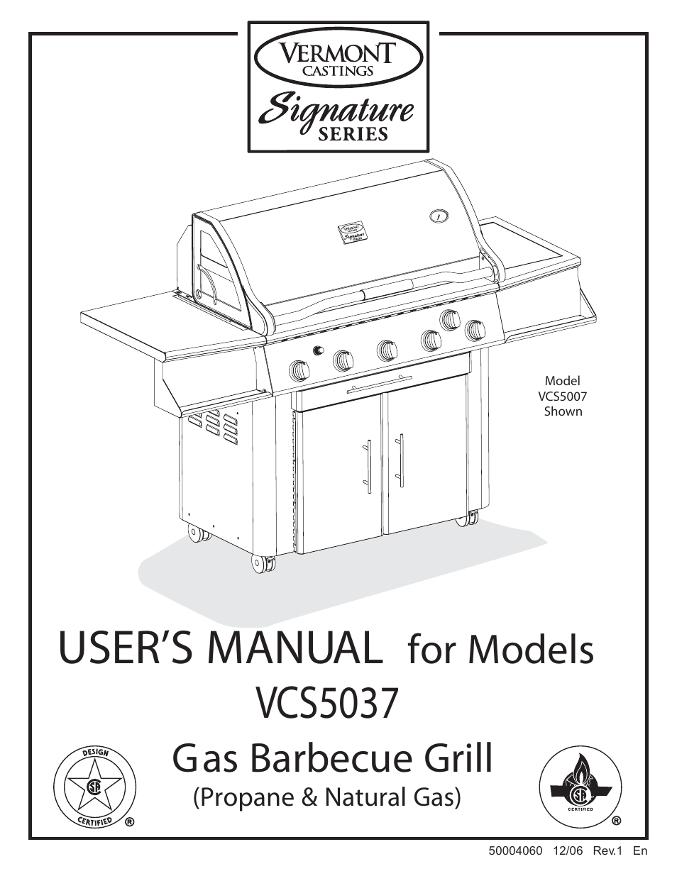 Vermont Casting VCS5037 User Manual | 27 pages