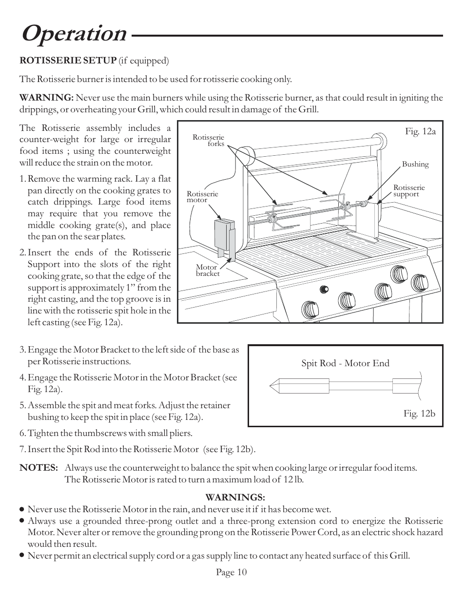 Operation | Vermont Casting VCS5037 User Manual | Page 15 / 27