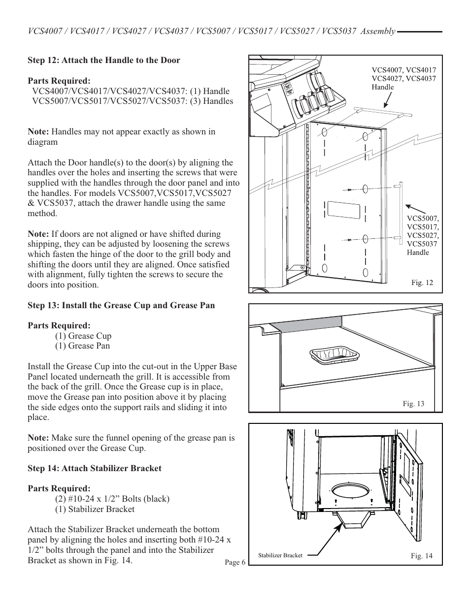 Vermont Casting VCS5037 User Manual | Page 24 / 27