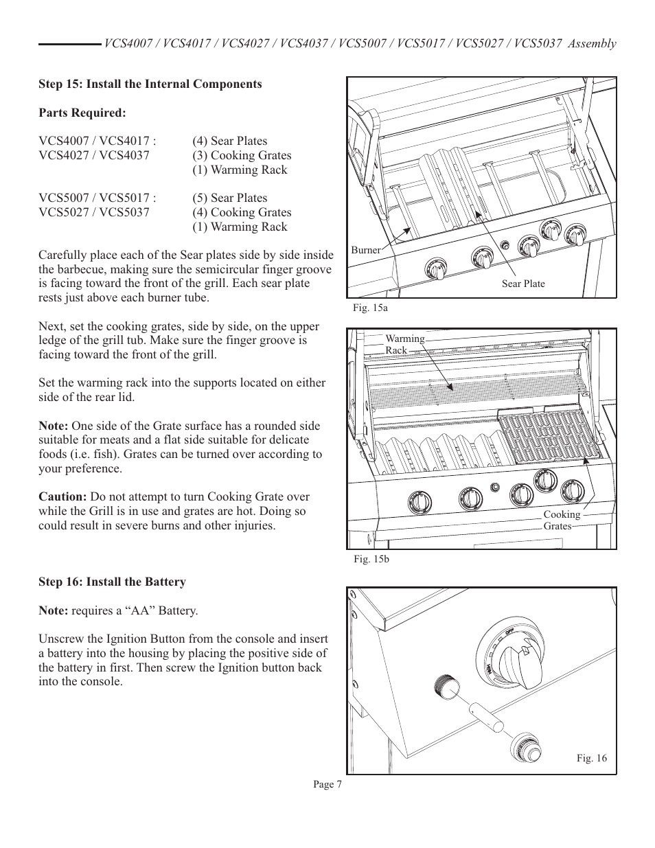 Vermont Casting VCS5037 User Manual | Page 25 / 27