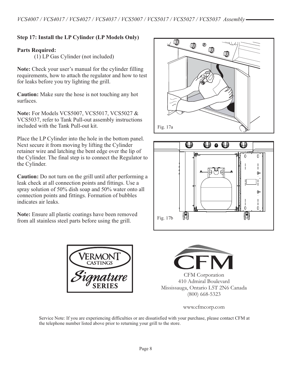 Vermont Casting VCS5037 User Manual | Page 26 / 27