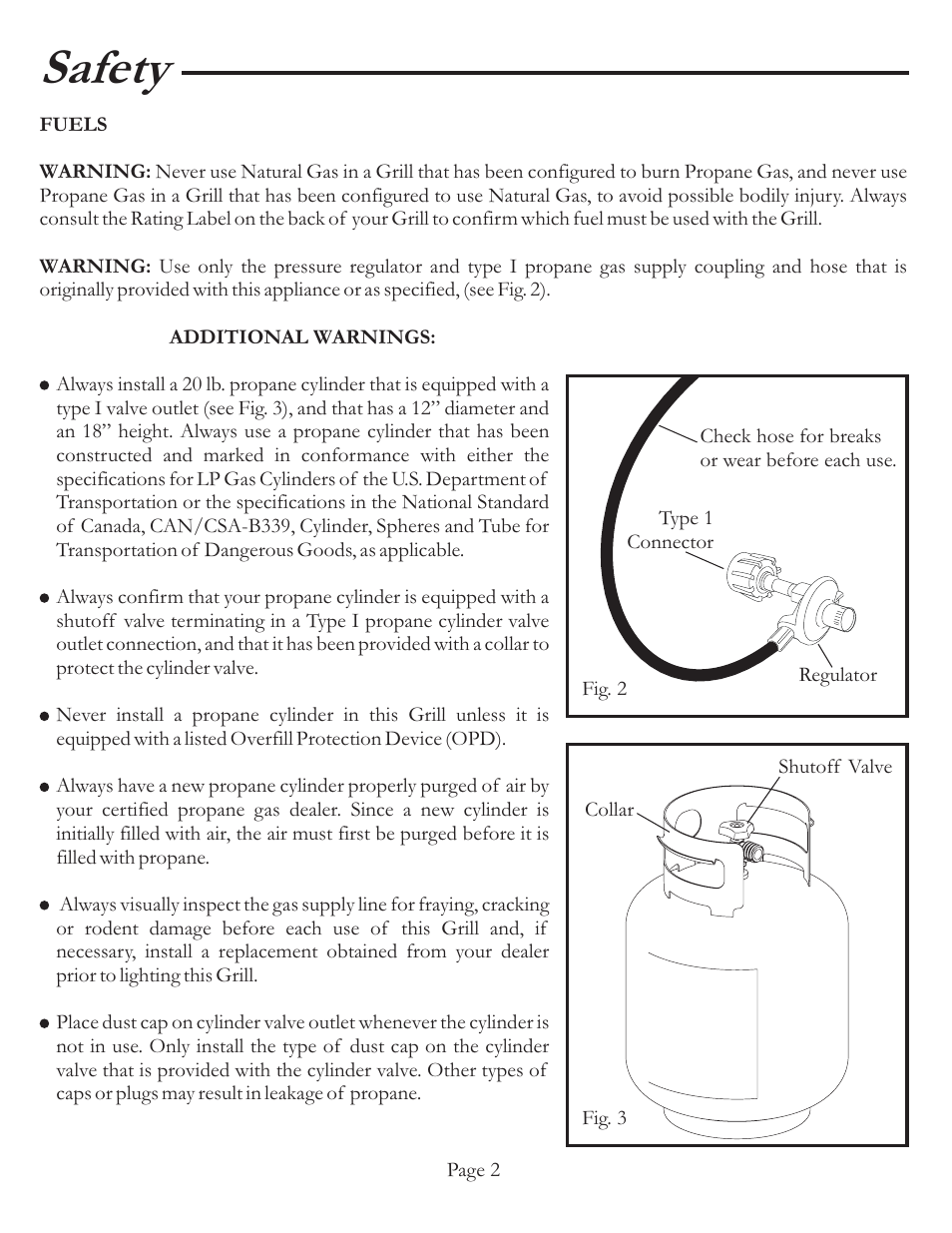 Safety | Vermont Casting VCS5037 User Manual | Page 7 / 27