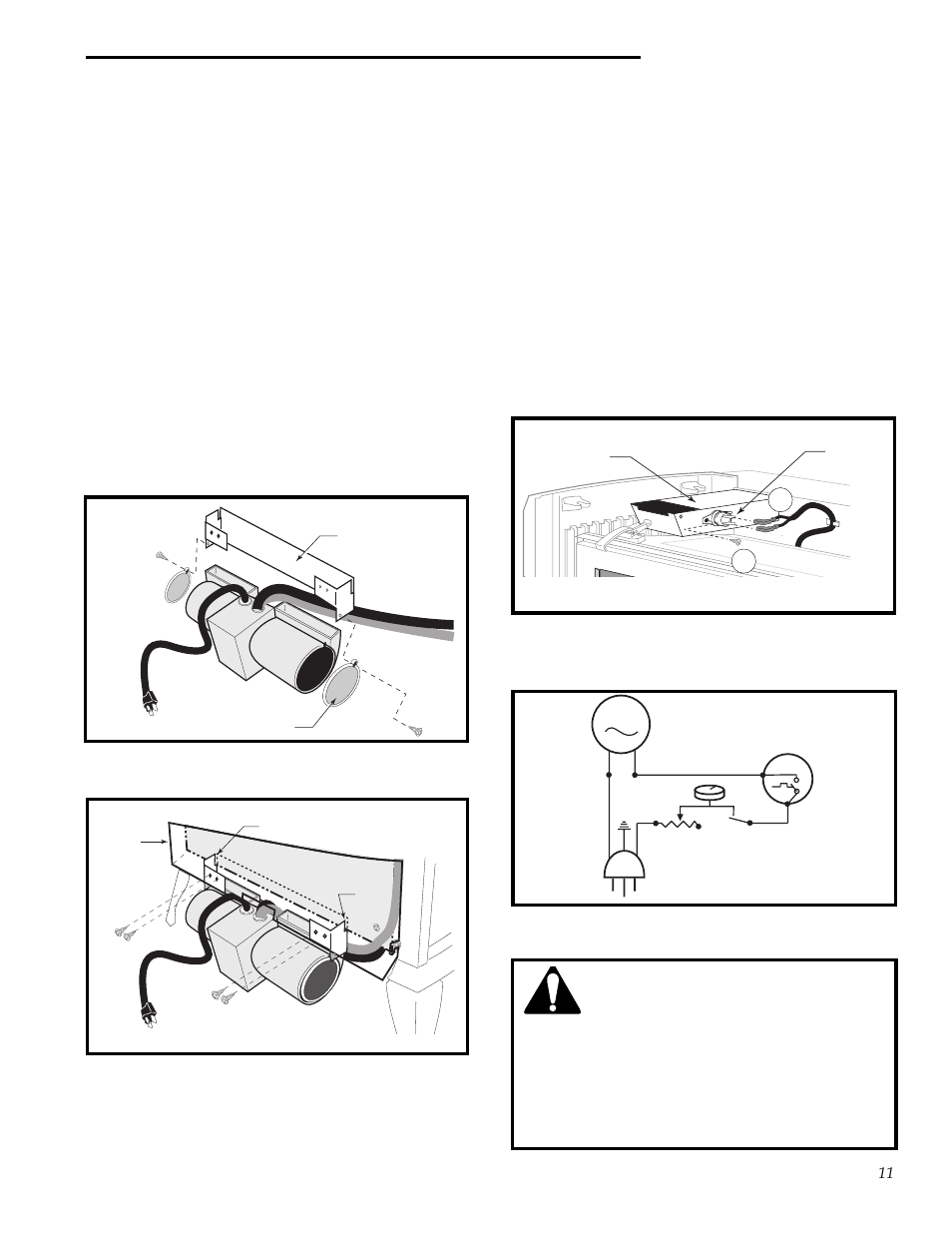 Vermont castings radiance, Warning | Vermont Casting RUVS40 User Manual | Page 11 / 24