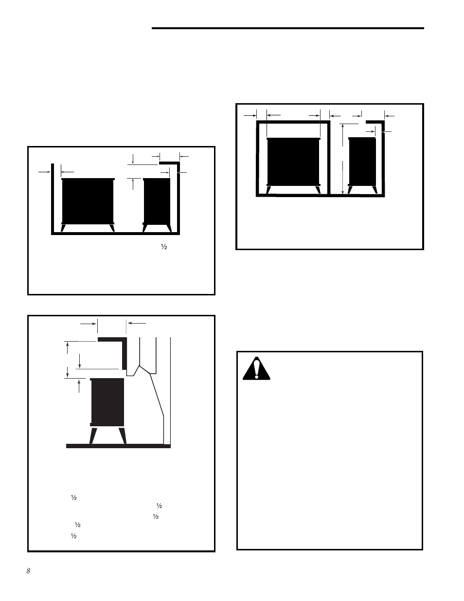 Clearance requirements, Hearth requirements, Minimum clearances to combustible materials | Vermont castings radiance | Vermont Casting RUVS40 User Manual | Page 8 / 24