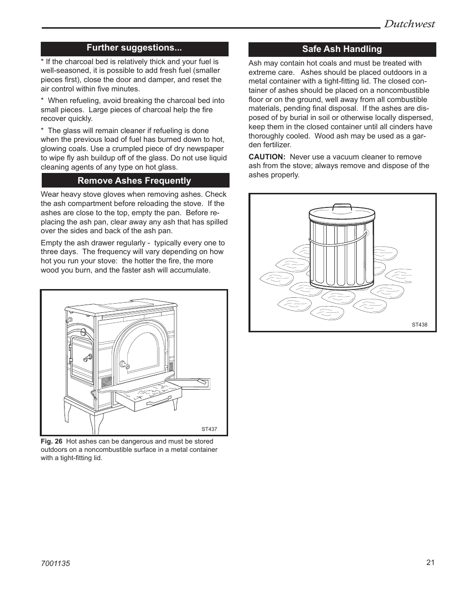 Dutchwest | Vermont Casting DutchWest 2462 User Manual | Page 21 / 32