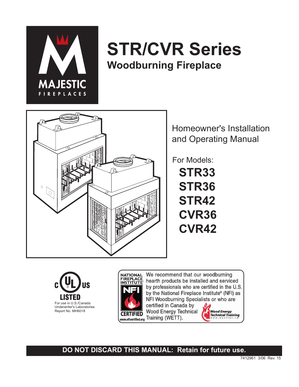 Vermont Casting STR33 User Manual | 28 pages