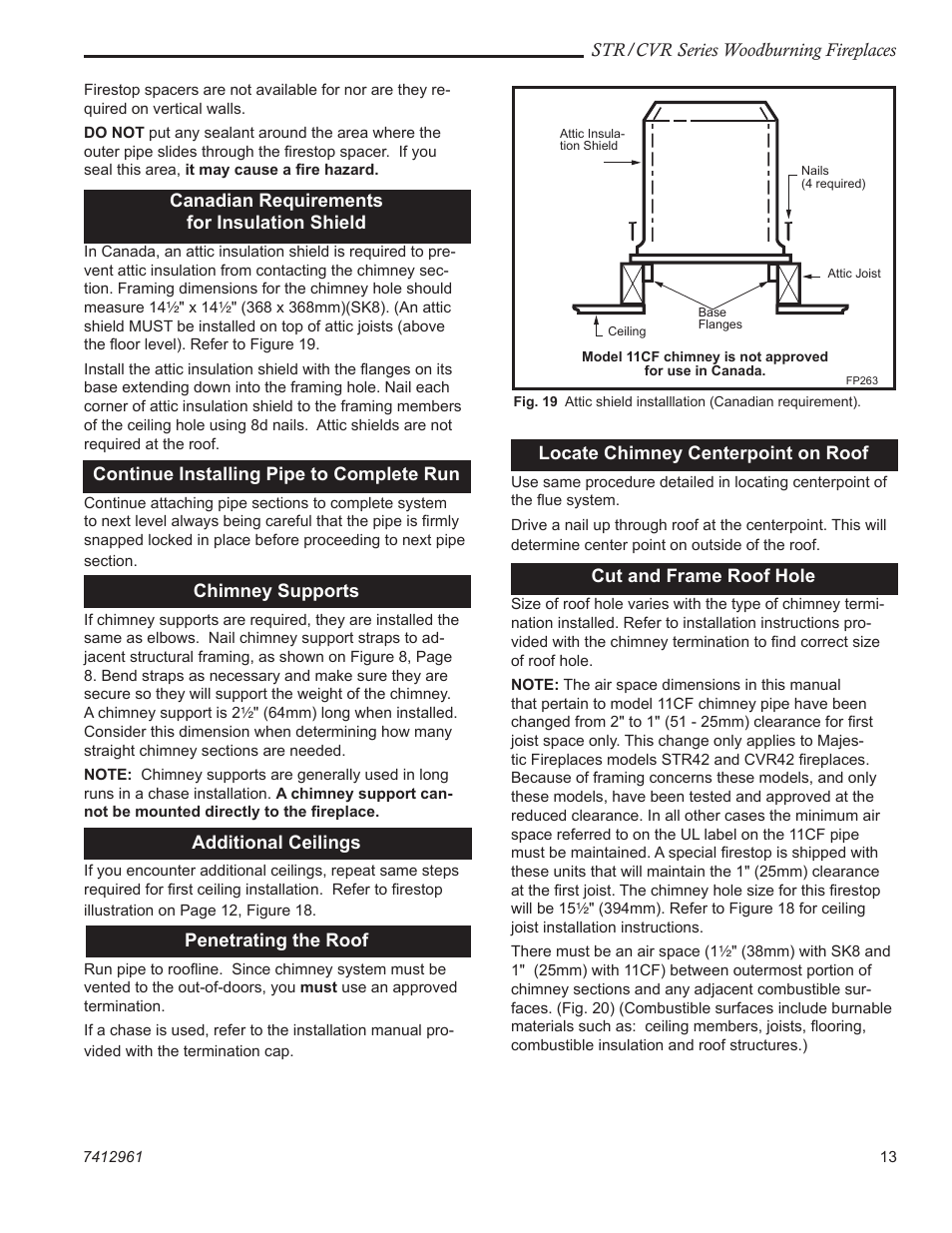 Vermont Casting STR33 User Manual | Page 13 / 28