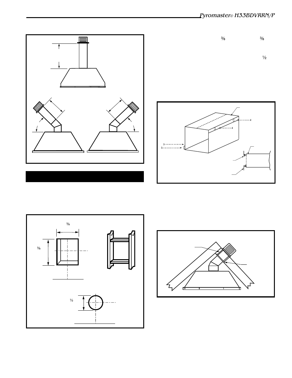 Pyromaster, H33bdvrrn/p, Rear wall installations | Vermont Casting H33BDVRRN User Manual | Page 11 / 32