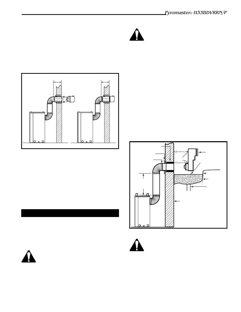 Pyromaster, H33bdvrrn/p, Below grade installations | Vermont Casting H33BDVRRN User Manual | Page 15 / 32