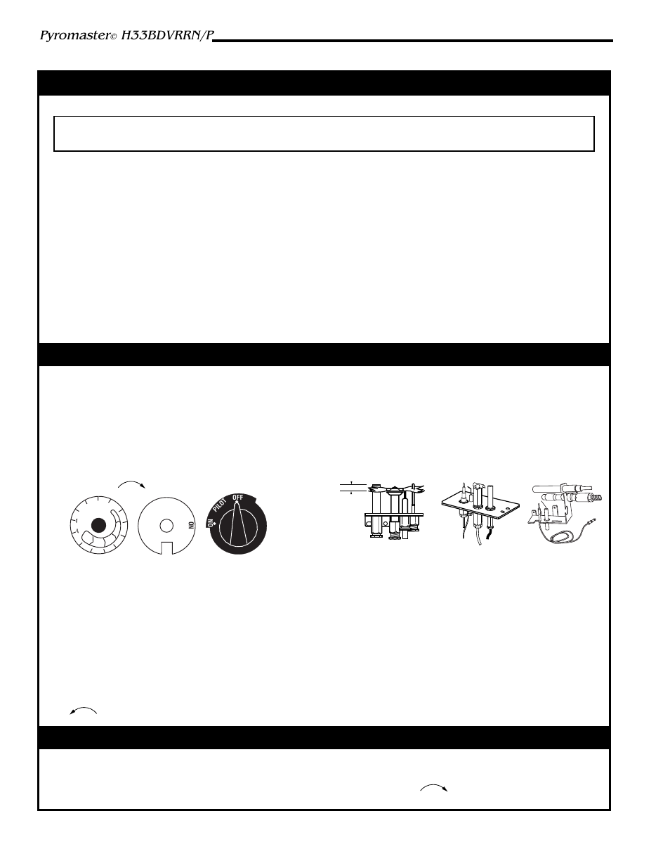 Lighting and operating instructions, For your safety read before lighting, Lighting instructions | Pyromaster, H33bdvrrn/p | Vermont Casting H33BDVRRN User Manual | Page 22 / 32