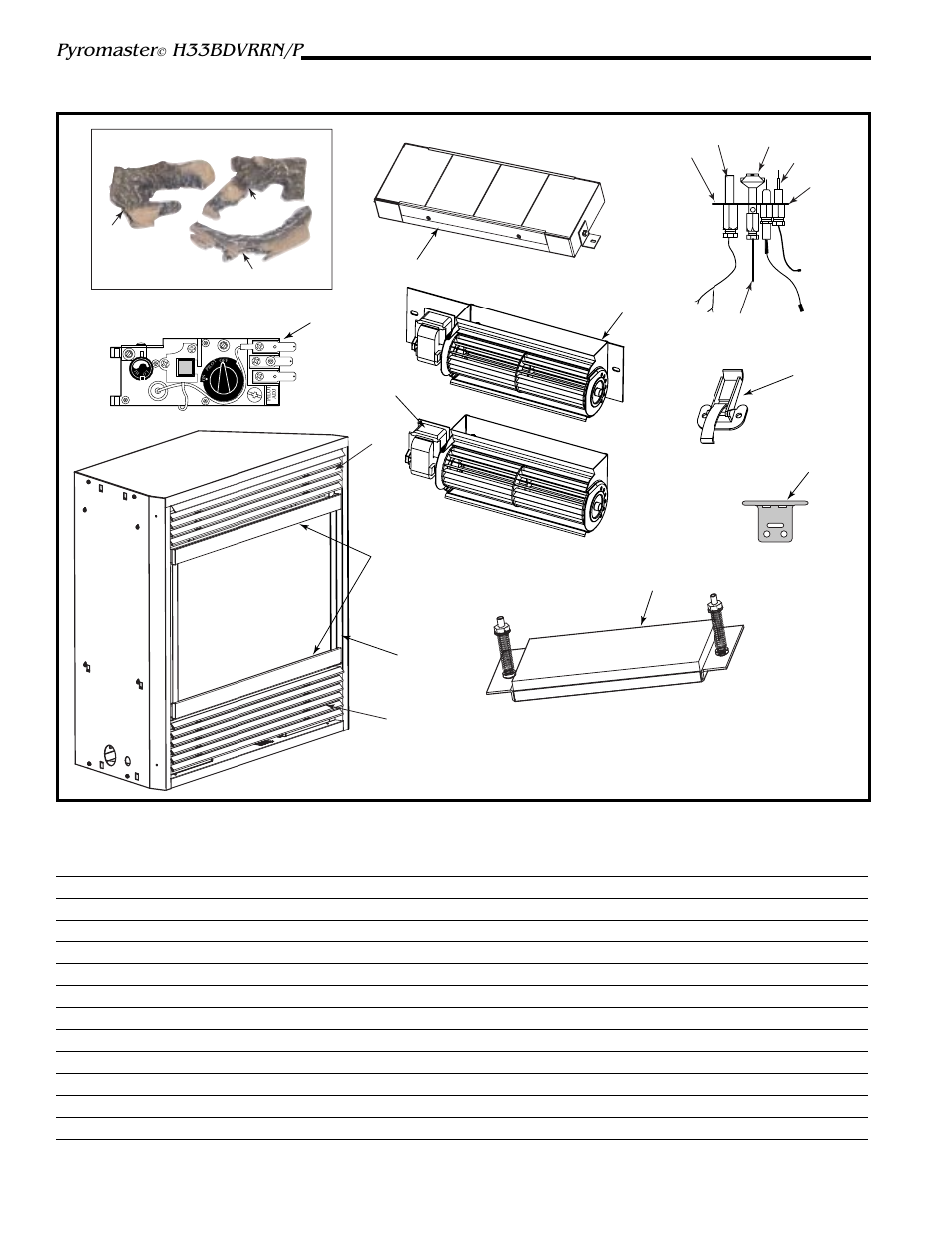 Pyromaster, H33bdvrrn/p | Vermont Casting H33BDVRRN User Manual | Page 26 / 32