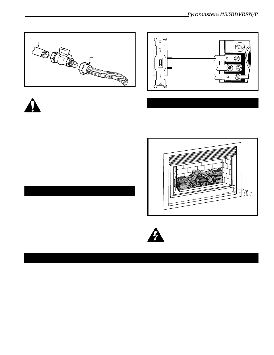 Pyromaster, H33bdvrrn/p, Alternate switch location | Remote on/off switch, General venting information–termination location | Vermont Casting H33BDVRRN User Manual | Page 7 / 32