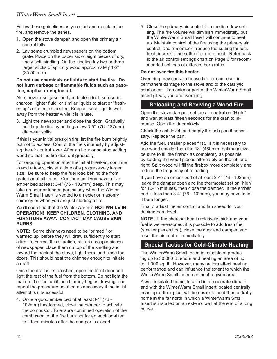Vermont Casting 2080 User Manual | Page 12 / 24