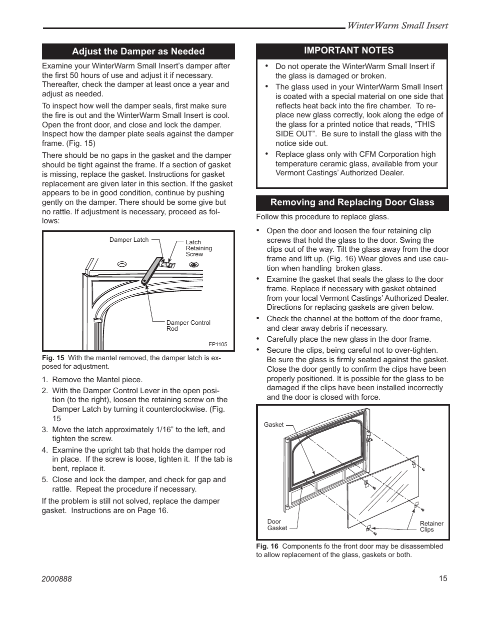 Vermont Casting 2080 User Manual | Page 15 / 24