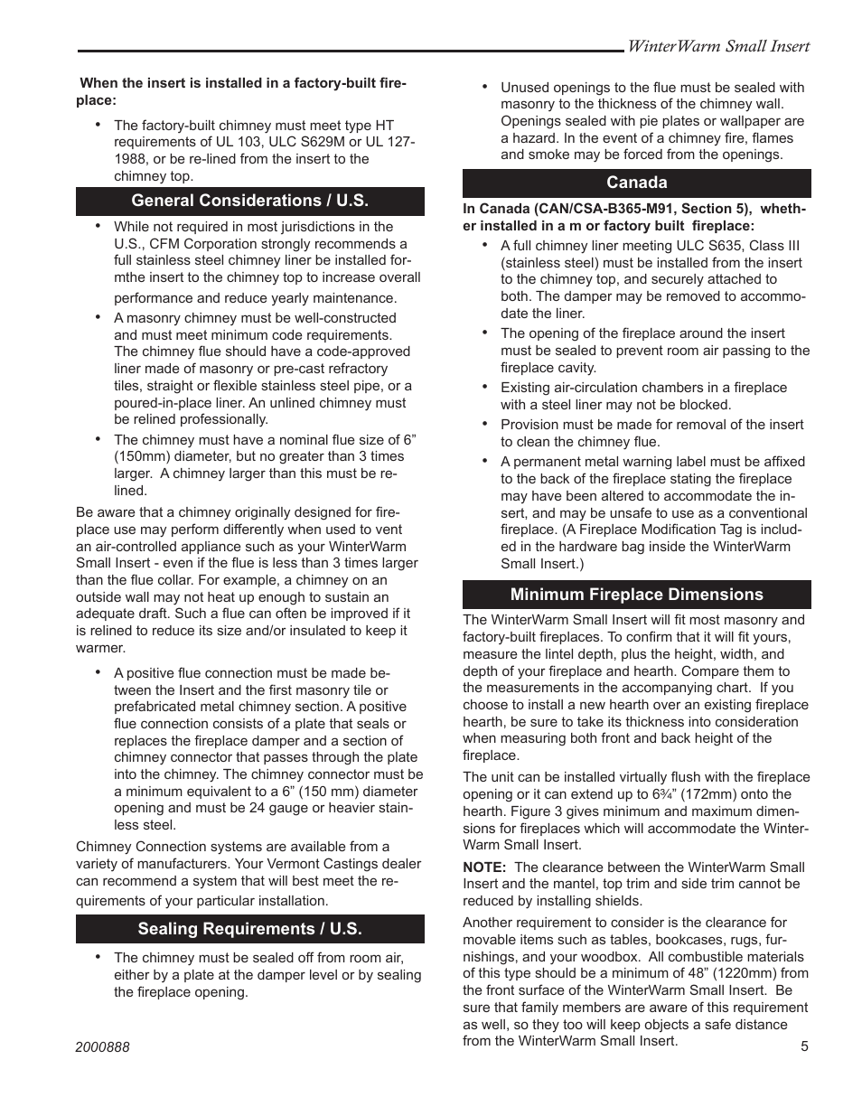 Vermont Casting 2080 User Manual | Page 5 / 24