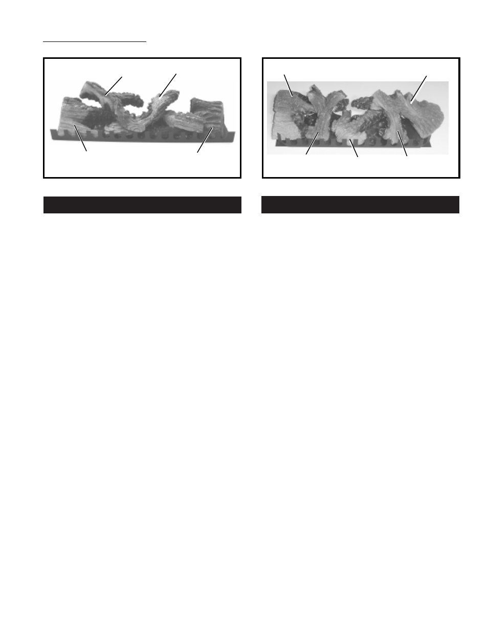 Installation of def33 logs, Installation of def36 logs | Vermont Casting DEFD36 User Manual | Page 7 / 16