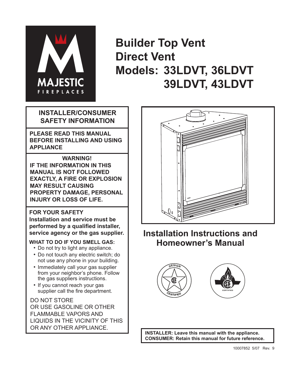 Vermont Casting 43LDVT User Manual | 40 pages