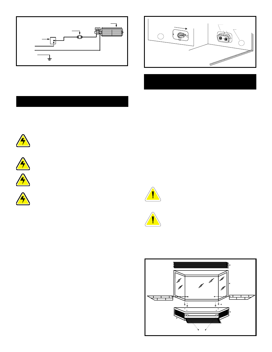 Optional bay window installation for dbr36/dbr39, Optional eb1 (receptacle) hook-up | Vermont Casting DBR36 User Manual | Page 27 / 32