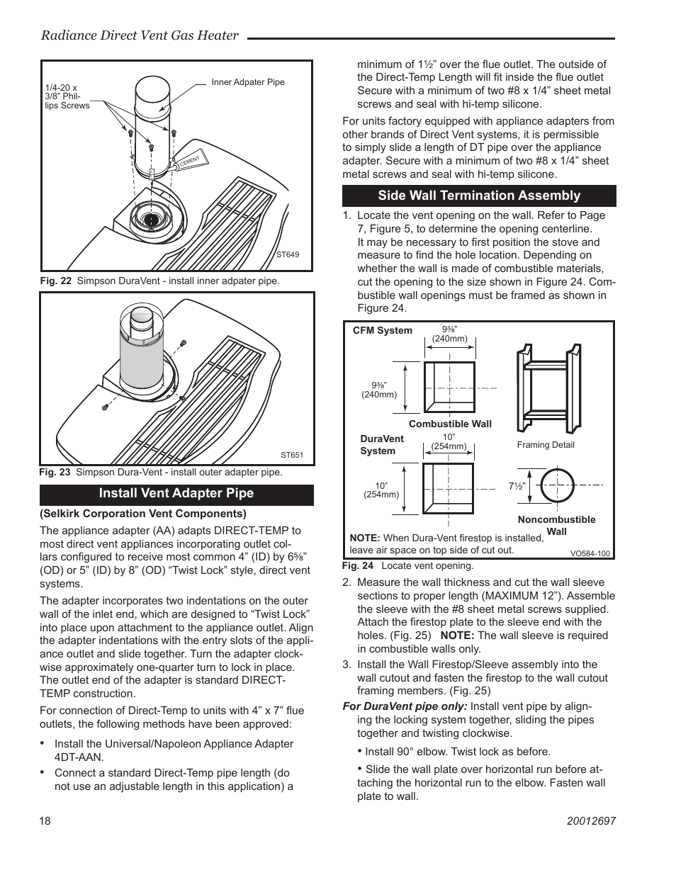 Vermont Casting RADVTCB User Manual | Page 18 / 52