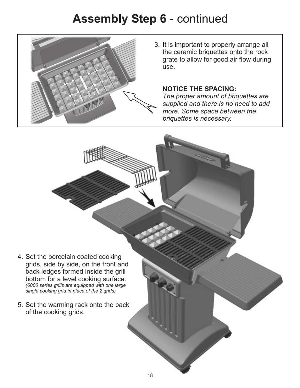 Assembly step 6 - continued | Vermont Casting 6000 User Manual | Page 18 / 25