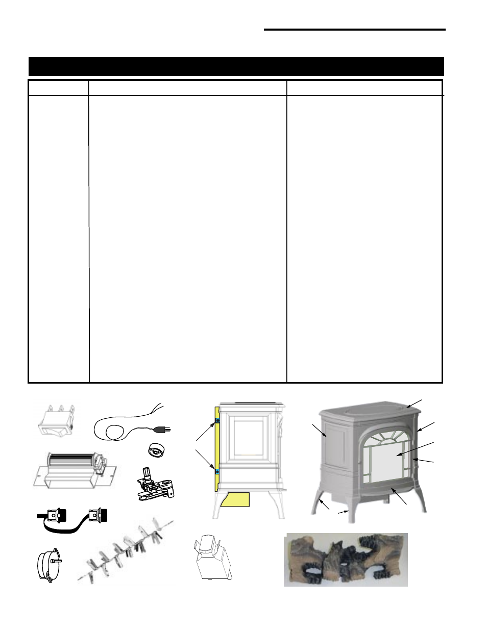 Replacement parts list, The vermont castings majestic products company | Vermont Casting ACSM User Manual | Page 8 / 9