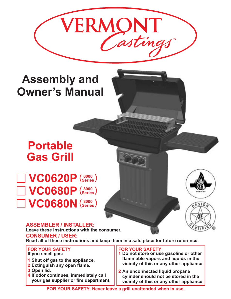 Vermont Casting VC0620P User Manual | 40 pages