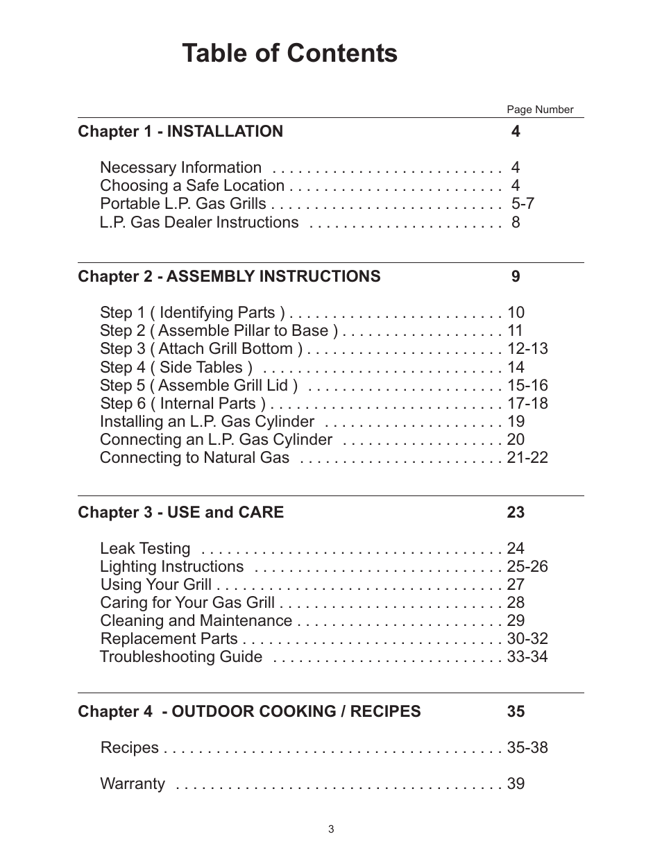 Vermont Casting VC0620P User Manual | Page 3 / 40