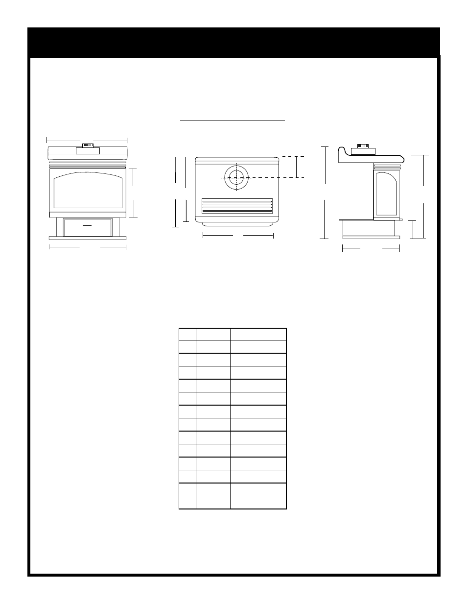 Fireplace dimensions, Model d232 | Vermont Casting D232 User Manual | Page 4 / 28