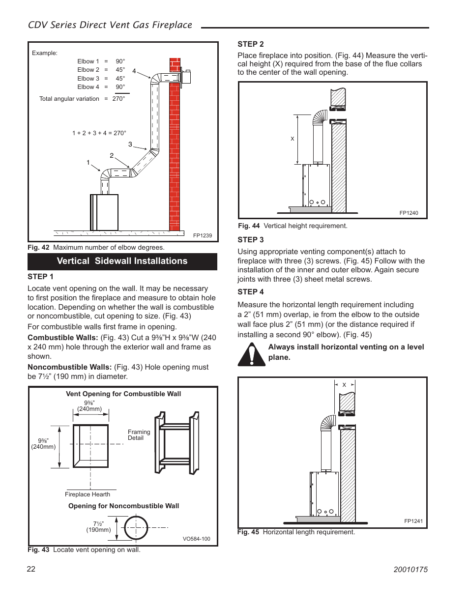 Cdv series direct vent gas fireplace | Vermont Casting 36CDVTRN User Manual | Page 22 / 40