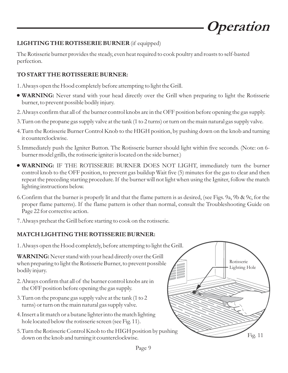 Operation | Vermont Casting VCS4106 User Manual | Page 15 / 30