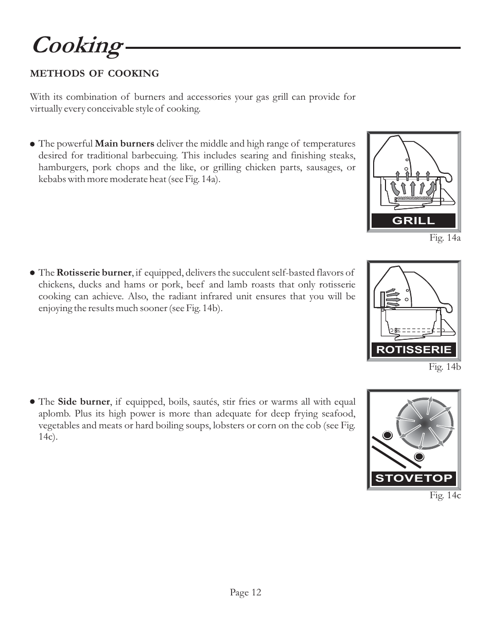 Cooking | Vermont Casting VCS4106 User Manual | Page 18 / 30