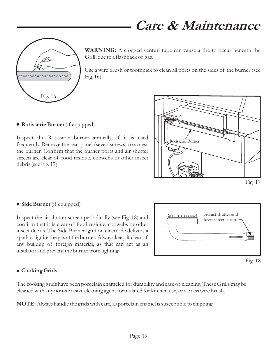 Care & maintenance | Vermont Casting VCS4106 User Manual | Page 25 / 30