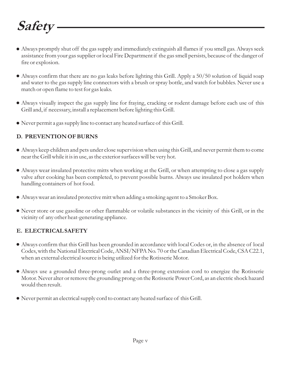 Safety | Vermont Casting VCS4106 User Manual | Page 6 / 30