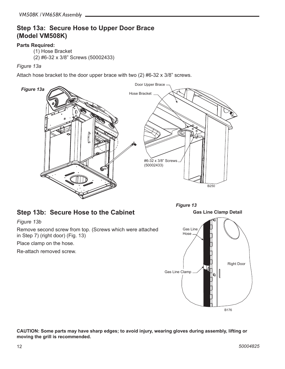 Step 13b: secure hose to the cabinet | Vermont Casting VM508K User Manual | Page 12 / 20